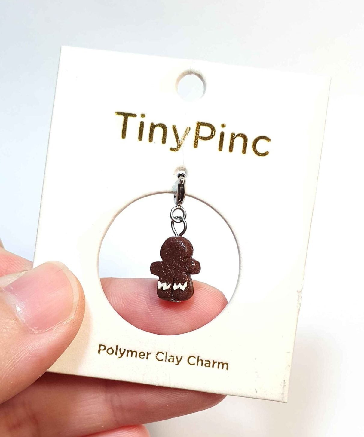 PHCLASY Ciondolo Natalizio A Forma Di Omino Di Pan Di Zenzero - Charm In Argento 925 Per Bracciale E Collana, Regalo Donna
